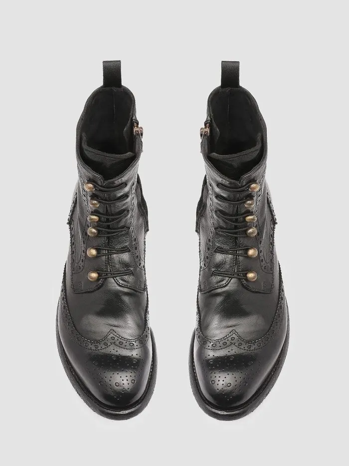 Officine Creative Boots and Booties LEXIKON 131 Nero Black Leather Boots 8211 Women Officine Creative Boots and Booties LEXIKON 131 Nero Black Leather Boots 8211 Women