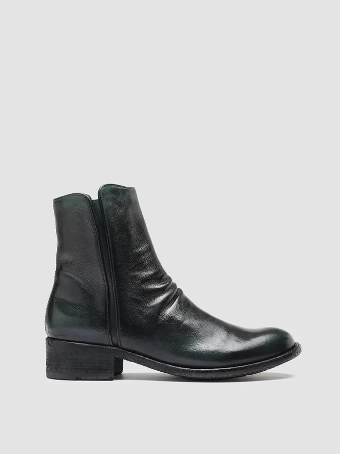 Officine Creative Boots and Booties LISON 034 BouteilleSupernero Green Leather Ankle Boots 8211 Women Officine Creative Boots and Booties LISON 034 BouteilleSupernero Green Leather Ankle Boots 8211 Women