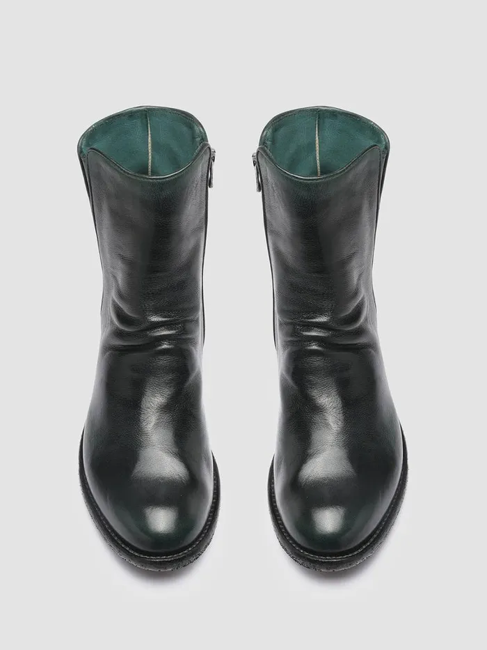 Officine Creative Boots and Booties LISON 034 BouteilleSupernero Green Leather Ankle Boots 8211 Women Officine Creative Boots and Booties LISON 034 BouteilleSupernero Green Leather Ankle Boots 8211 Women