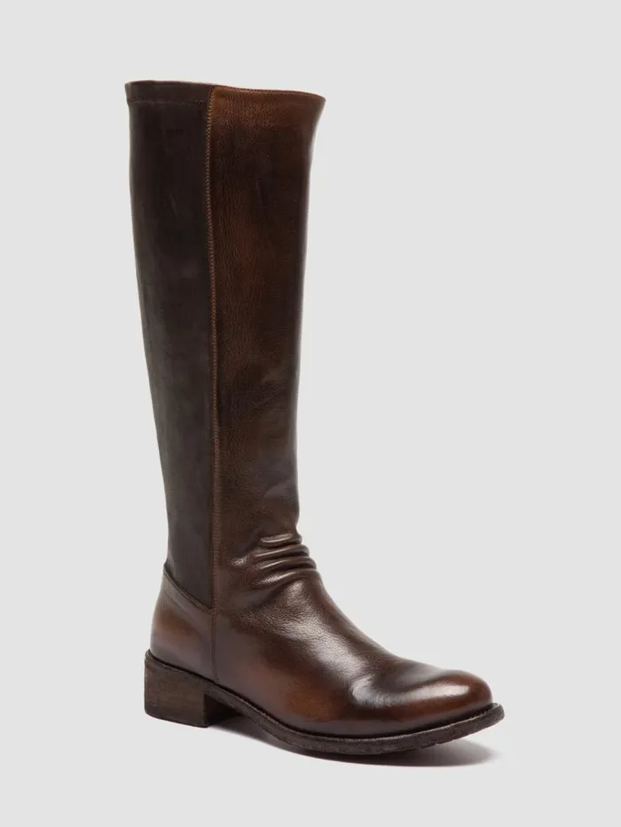 Officine Creative Boots and Booties LISON 035 CaffMoro Brown Leather Zip Boots 8211 Women Officine Creative Boots and Booties LISON 035 CaffMoro Brown Leather Zip Boots 8211 Women