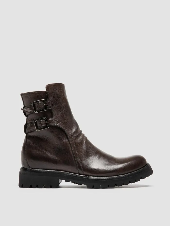 Officine Creative Boots and Booties LORAINE 002 Magnete Brown Leather Ankle Boots 8211 Women