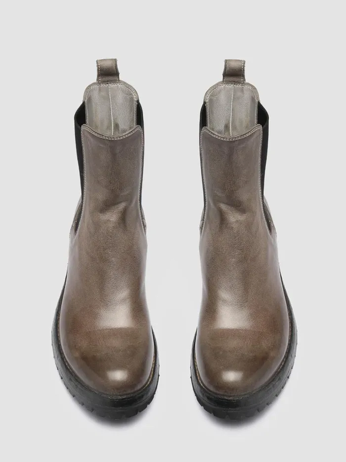 Officine Creative Boots and Booties LORAINE 004 Walnut Taupe Leather Chelsea Boots 8211 Women Officine Creative Boots and Booties LORAINE 004 Walnut Taupe Leather Chelsea Boots 8211 Women