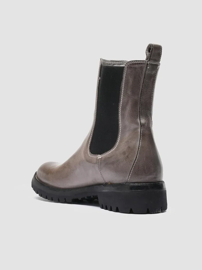 Officine Creative Boots and Booties LORAINE 004 Walnut Taupe Leather Chelsea Boots 8211 Women Officine Creative Boots and Booties LORAINE 004 Walnut Taupe Leather Chelsea Boots 8211 Women