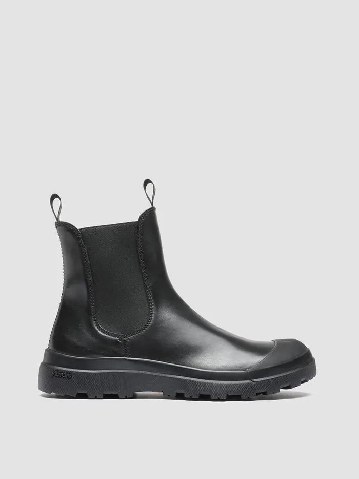 Officine Creative Boots and Booties PALLET 107 Nero Black Leather Chelsea Boots 8211 Women Officine Creative Boots and Booties PALLET 107 Nero Black Leather Chelsea Boots 8211 Women