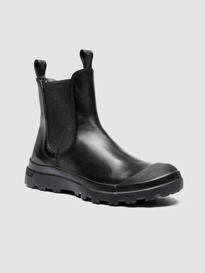 Officine Creative Boots and Booties PALLET 107 Nero Black Leather Chelsea Boots 8211 Women Officine Creative Boots and Booties PALLET 107 Nero Black Leather Chelsea Boots 8211 Women