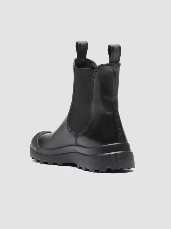 Officine Creative Boots and Booties PALLET 107 Nero Black Leather Chelsea Boots 8211 Women Officine Creative Boots and Booties PALLET 107 Nero Black Leather Chelsea Boots 8211 Women