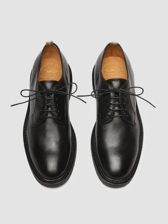 Officine Creative Derbies and Oxfords HOPKINS FLEXI 201 Nero Black Leather Derby Shoes 8211 Men Officine Creative Derbies and Oxfords HOPKINS FLEXI 201 Nero Black Leather Derby Shoes 8211 Men