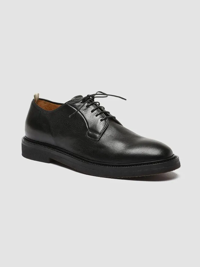 Officine Creative Derbies and Oxfords HOPKINS FLEXI 201 Nero Black Leather Derby Shoes 8211 Men Officine Creative Derbies and Oxfords HOPKINS FLEXI 201 Nero Black Leather Derby Shoes 8211 Men