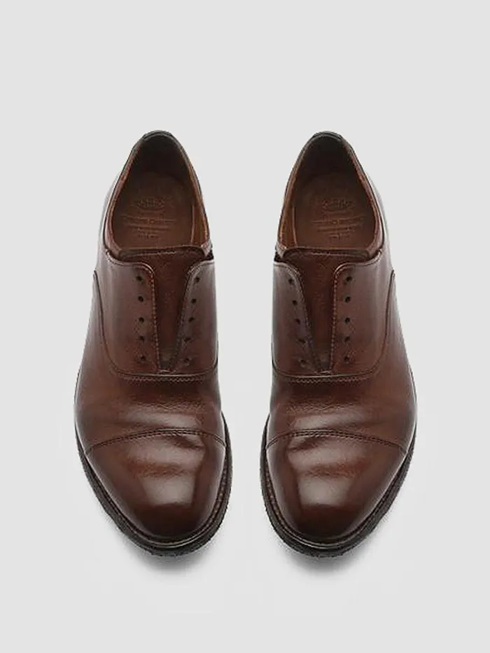 Officine Creative Derbies and Oxfords LEXIKON 017 Cigar Brown Leather Oxford Shoes 8211 Women Officine Creative Derbies and Oxfords LEXIKON 017 Cigar Brown Leather Oxford Shoes 8211 Women