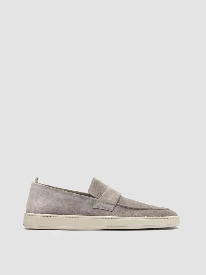 Officine Creative Loafers HERBIE 001 Quarzo Taupe Suede Penny Loafers 8211 Men Officine Creative Loafers HERBIE 001 Quarzo Taupe Suede Penny Loafers 8211 Men