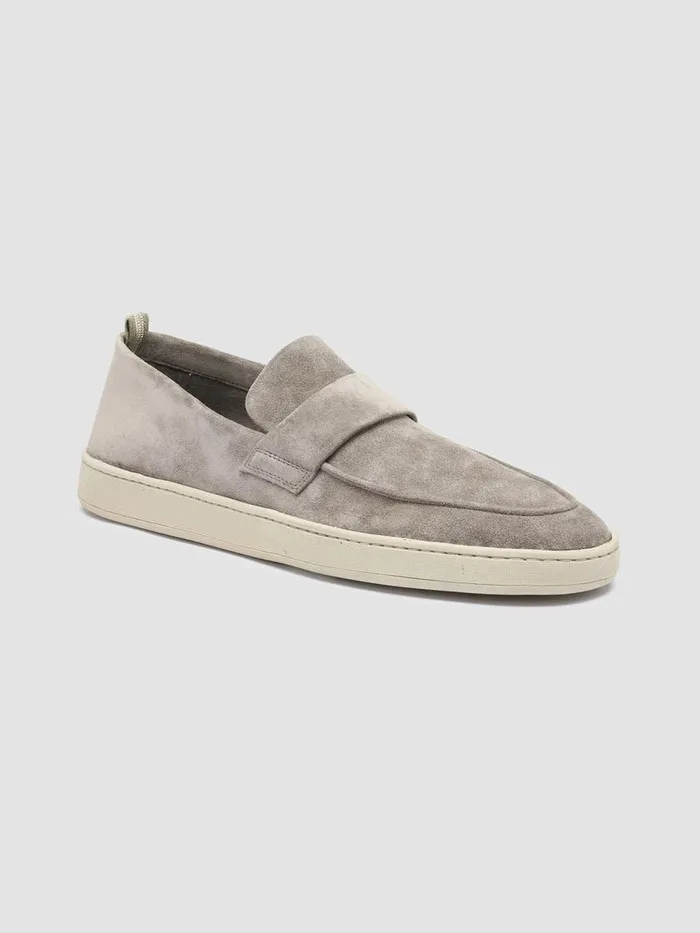 Officine Creative Loafers HERBIE 001 Quarzo Taupe Suede Penny Loafers 8211 Men Officine Creative Loafers HERBIE 001 Quarzo Taupe Suede Penny Loafers 8211 Men