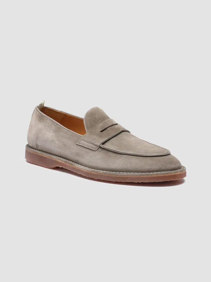 Officine Creative Loafers KENT 008 QuarzoTaupe Suede Loafers 8211 Men