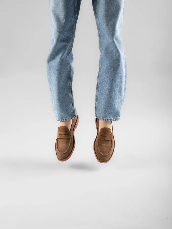 Officine Creative Loafers KENT 008 QuarzoTaupe Suede Loafers 8211 Men
