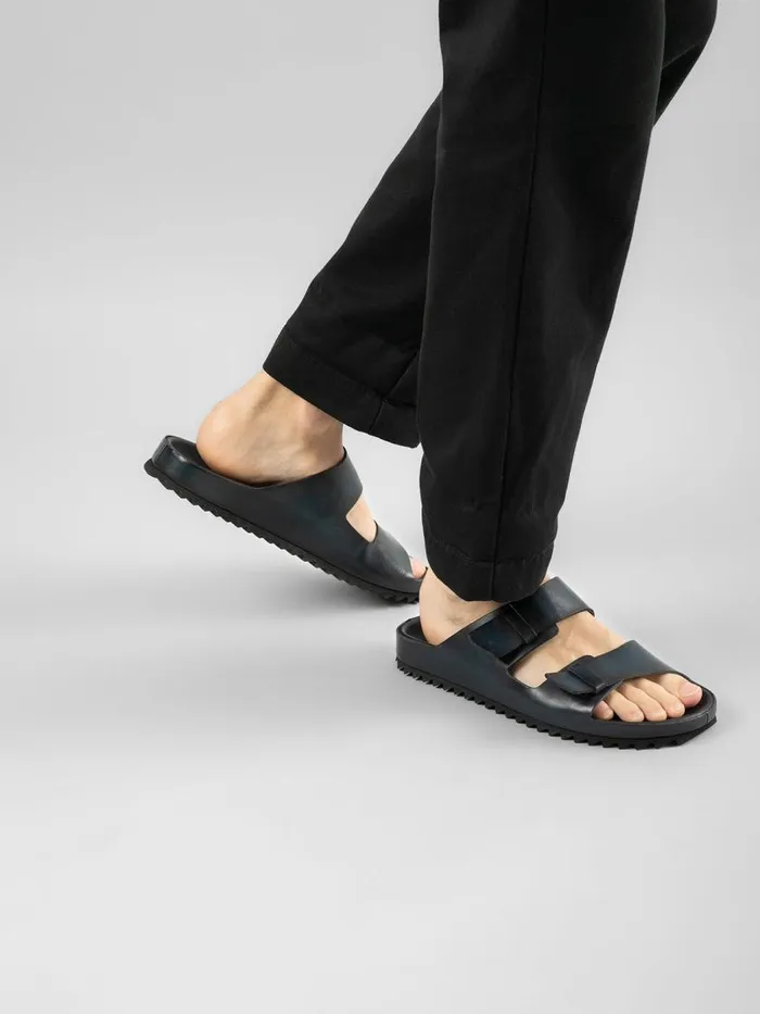 Officine Creative Sandals AGOR 002 Dephts Green Leather Sandals 8211 Men