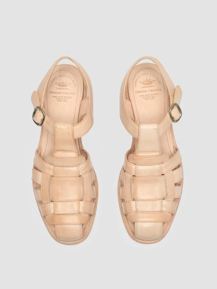 Officine Creative Sandals CALIXTE 045 Rose Cloud Rose Leather Sandals 8211 Women Officine Creative Sandals CALIXTE 045 Rose Cloud Rose Leather Sandals 8211 Women