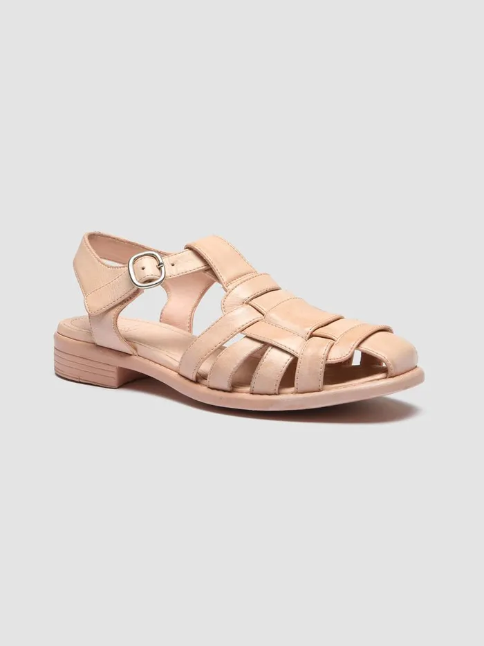 Officine Creative Sandals CALIXTE 045 Rose Cloud Rose Leather Sandals 8211 Women Officine Creative Sandals CALIXTE 045 Rose Cloud Rose Leather Sandals 8211 Women