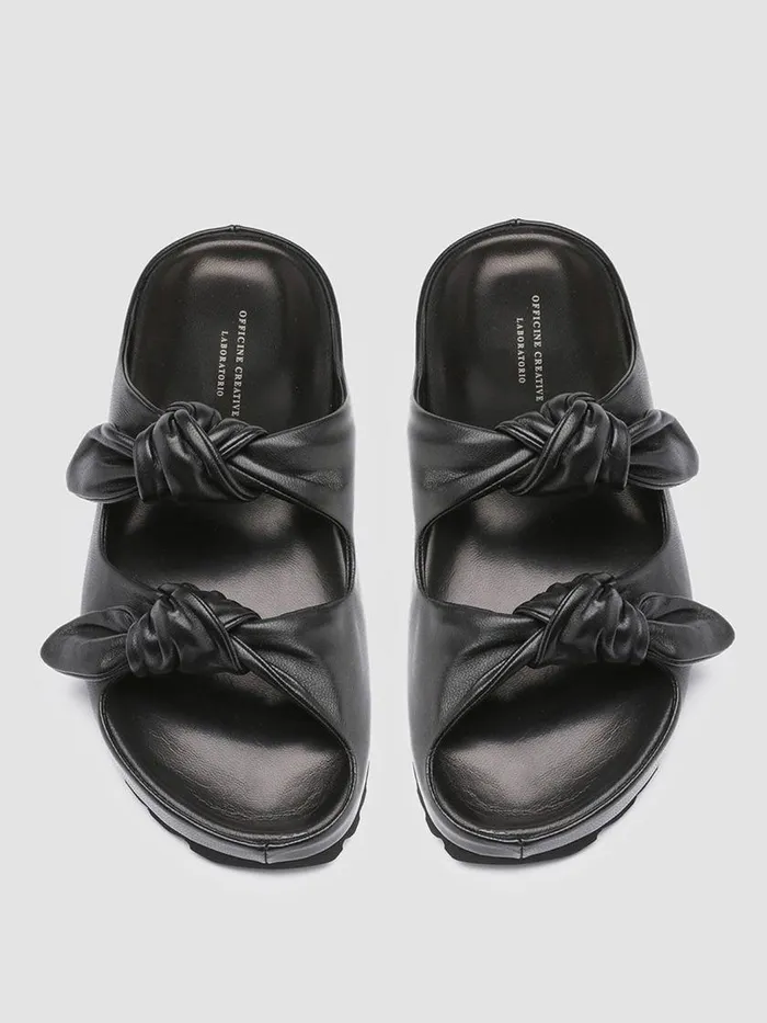 Officine Creative Sandals PELAGIE 010 Nero Black Leather Sandals 8211 Women