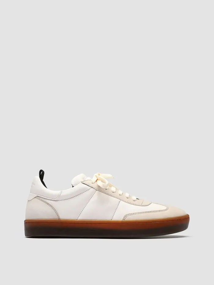 Officine Creative Sneakers KOMBINED 001 Ivory Tofu White Leather Sneakers Latex Sole 8211 Men Officine Creative Sneakers KOMBINED 001 Ivory Tofu White Leather Sneakers Latex Sole 8211 Men