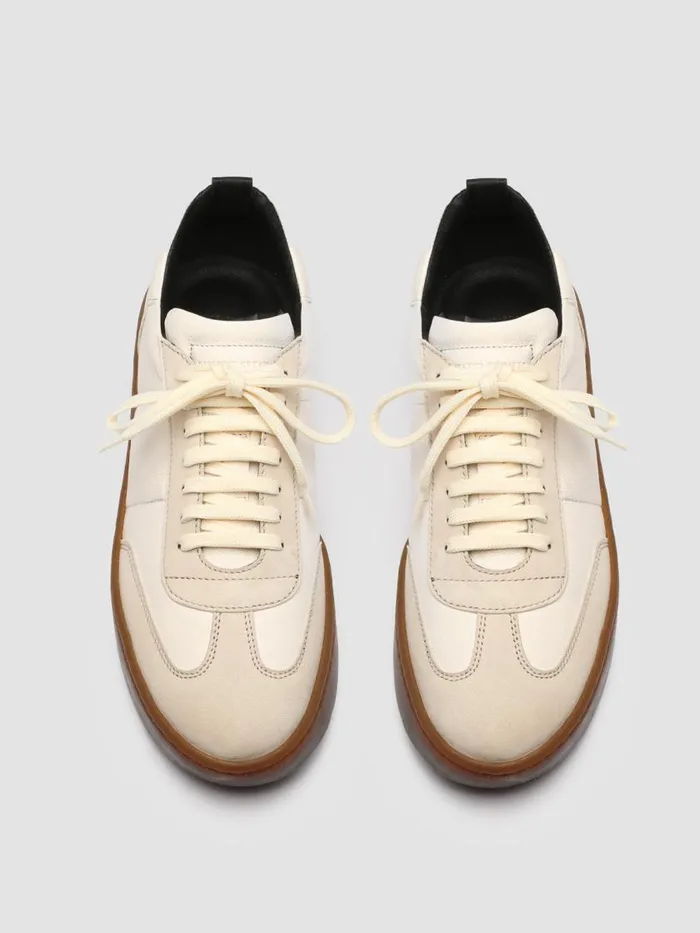 Officine Creative Sneakers KOMBINED 001 Ivory Tofu White Leather Sneakers Latex Sole 8211 Men Officine Creative Sneakers KOMBINED 001 Ivory Tofu White Leather Sneakers Latex Sole 8211 Men