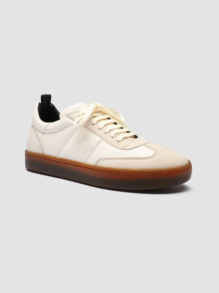 Officine Creative Sneakers KOMBINED 001 Ivory Tofu White Leather Sneakers Latex Sole 8211 Men Officine Creative Sneakers KOMBINED 001 Ivory Tofu White Leather Sneakers Latex Sole 8211 Men