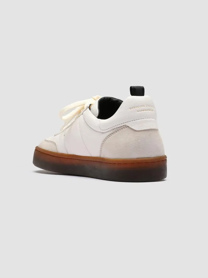 Officine Creative Sneakers KOMBINED 001 Ivory Tofu White Leather Sneakers Latex Sole 8211 Men Officine Creative Sneakers KOMBINED 001 Ivory Tofu White Leather Sneakers Latex Sole 8211 Men