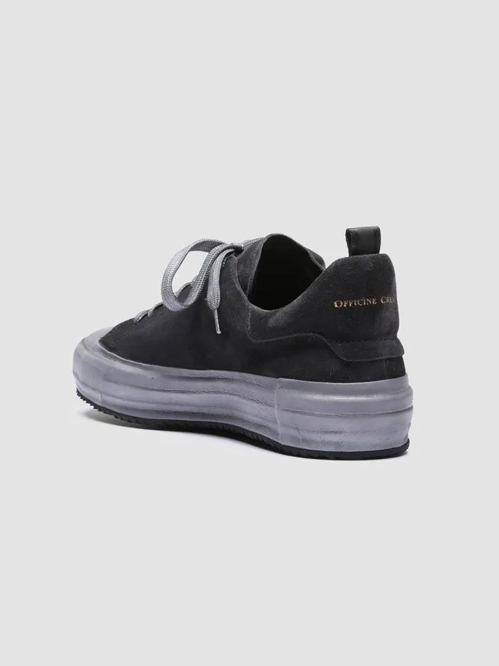 Officine Creative Sneakers MES 009 Frida Black Leather And Suede Low Top Sneakers 8211 Men Officine Creative Sneakers MES 009 Frida Black Leather And Suede Low Top Sneakers 8211 Men