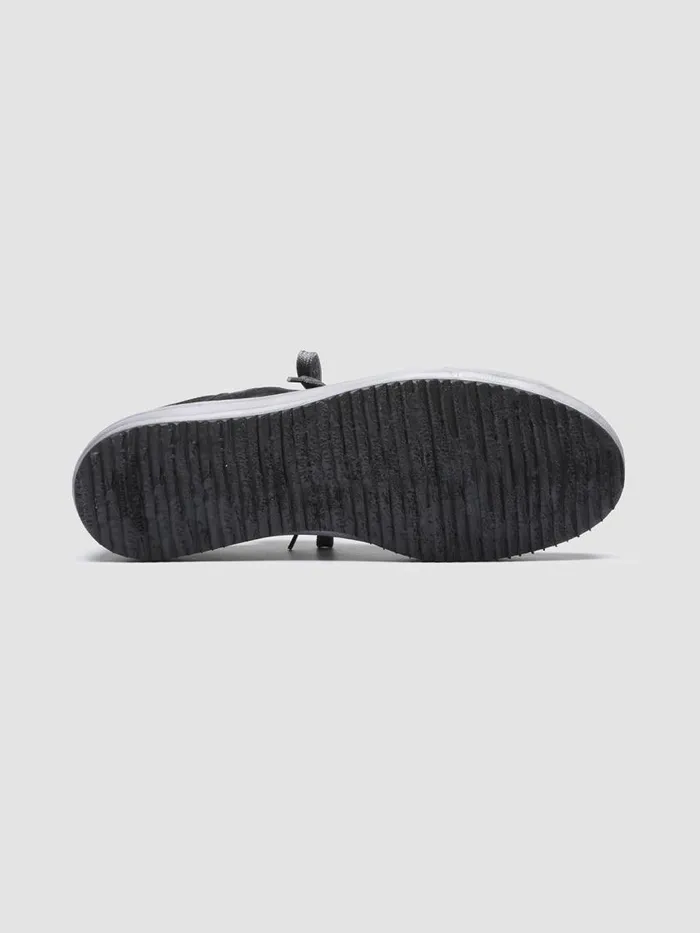 Officine Creative Sneakers MES 009 Frida Black Leather And Suede Low Top Sneakers 8211 Men Officine Creative Sneakers MES 009 Frida Black Leather And Suede Low Top Sneakers 8211 Men
