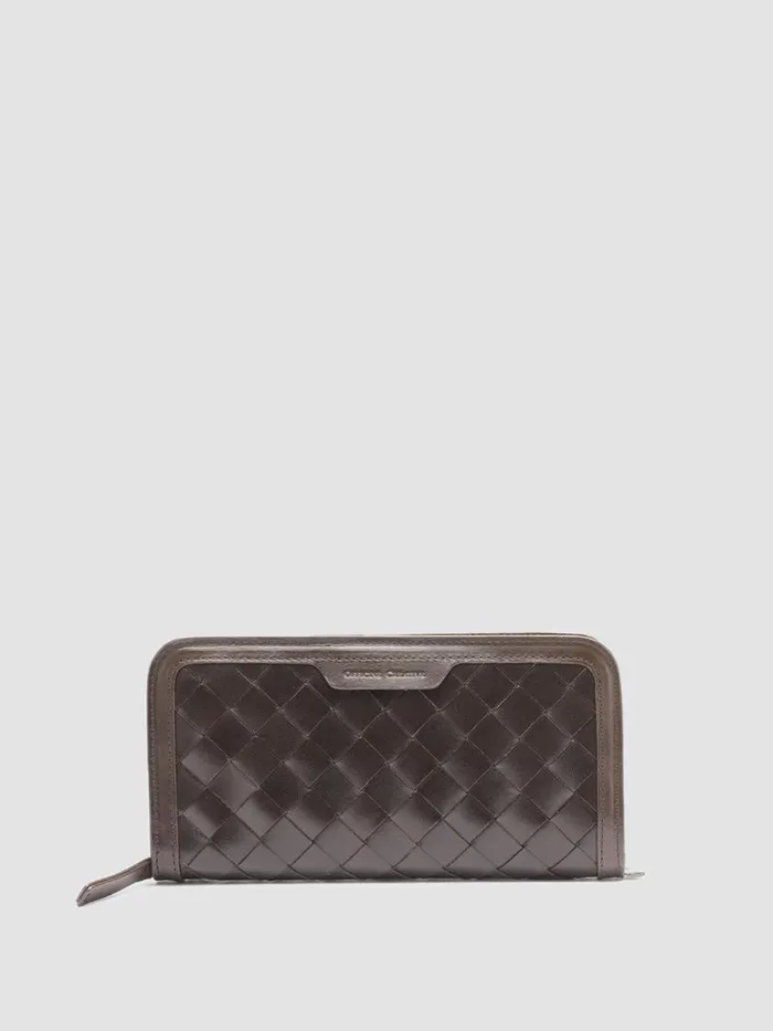 Officine Creative Wallets BERGE 101 Coffee Brown Leather Wallet 8211 Men