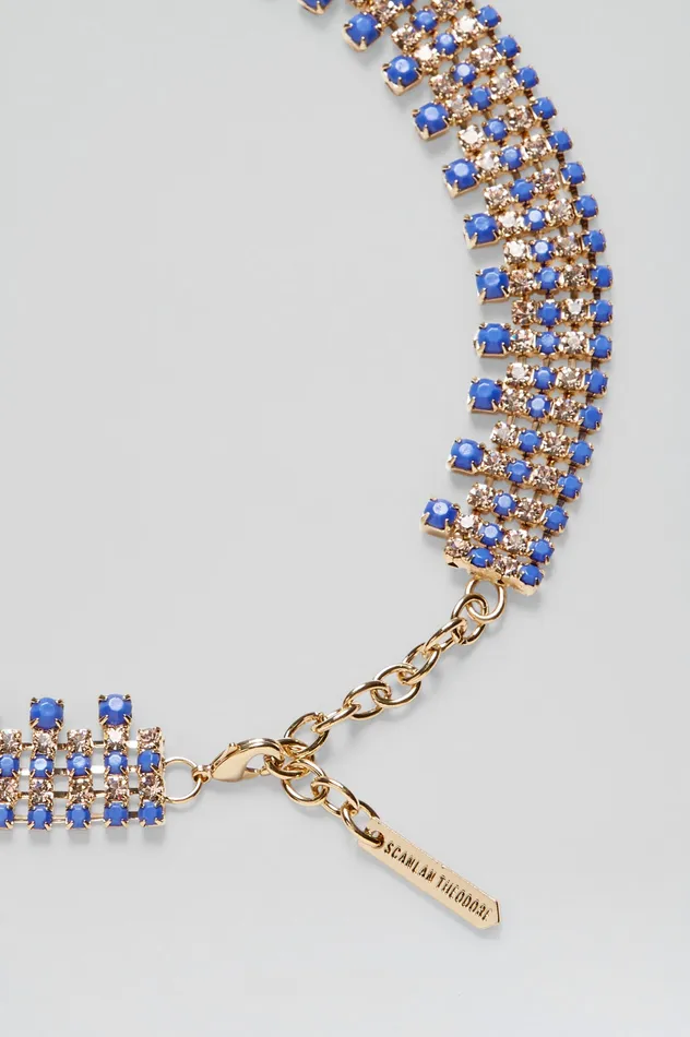 OPAL STRASS CHOKER CORNFLOWER Women Jewelry Scanlan Theodore OPAL STRASS CHOKER CORNFLOWER Women Jewelry Scanlan Theodore