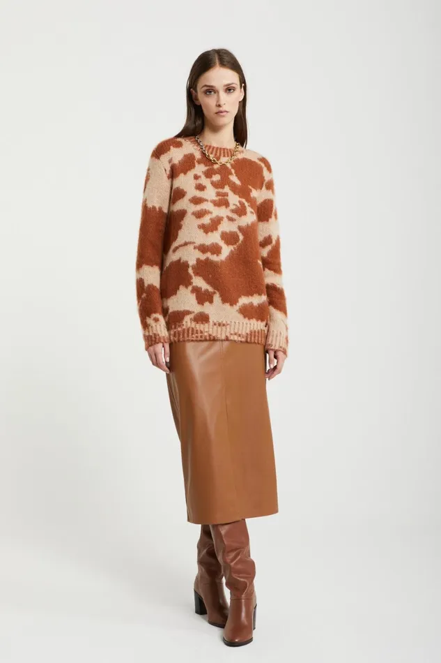 Ottod039Ame Animalier Sweater Women Knitwear and TShirts