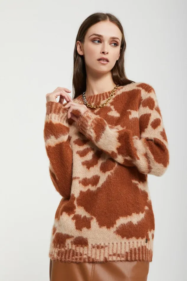 Ottod039Ame Animalier Sweater Women Knitwear and TShirts