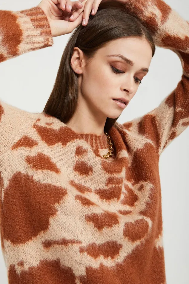 Ottod039Ame Animalier Sweater Women Knitwear and TShirts