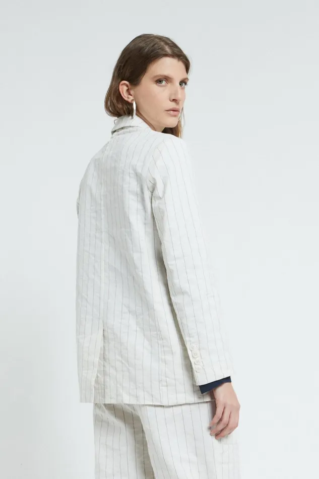 Ottod039Ame Crinkled Cotton Jacket Women Blazers and Jackets