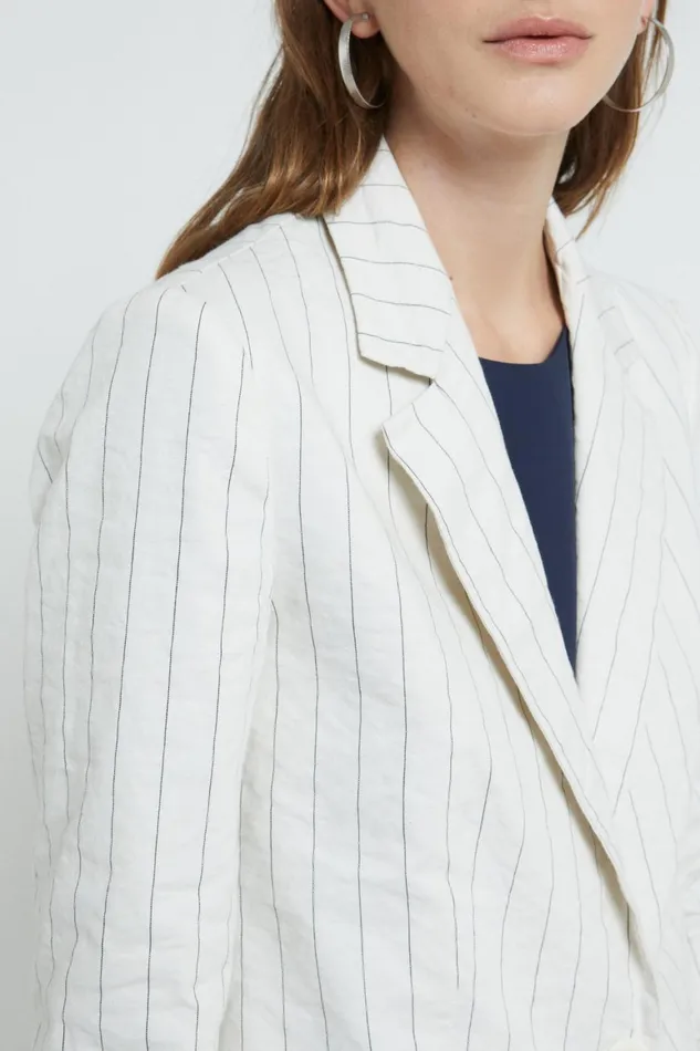 Ottod039Ame Crinkled Cotton Jacket Women Blazers and Jackets