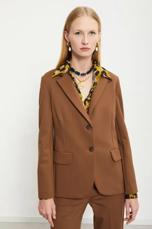Ottod039Ame Jacket With 2 Buttons Women Blazers and Jackets