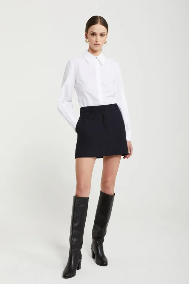 Ottod039Ame Pinstripe Short Skirt Women Skirts