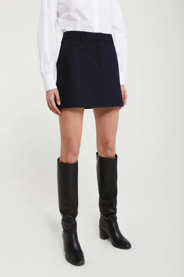 Ottod039Ame Pinstripe Short Skirt Women Skirts