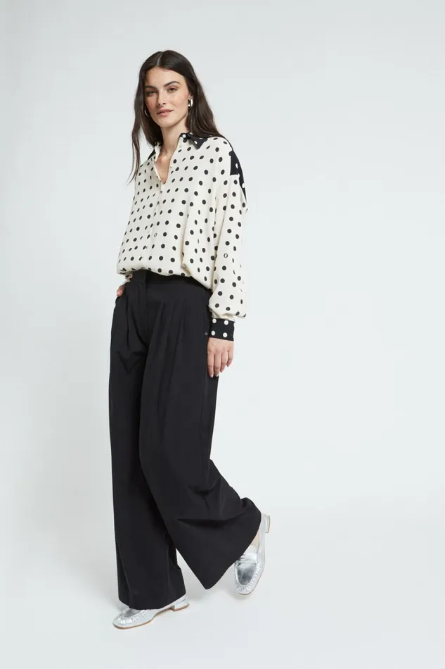 Ottod039Ame Poplin Cotton Palazzo Trousers Women Trousers