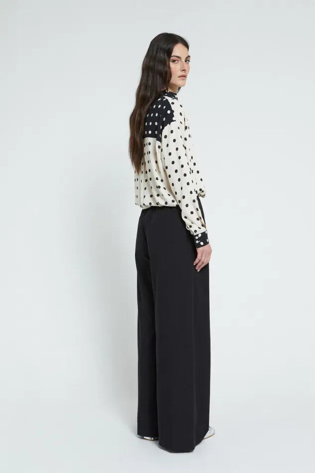 Ottod039Ame Poplin Cotton Palazzo Trousers Women Trousers