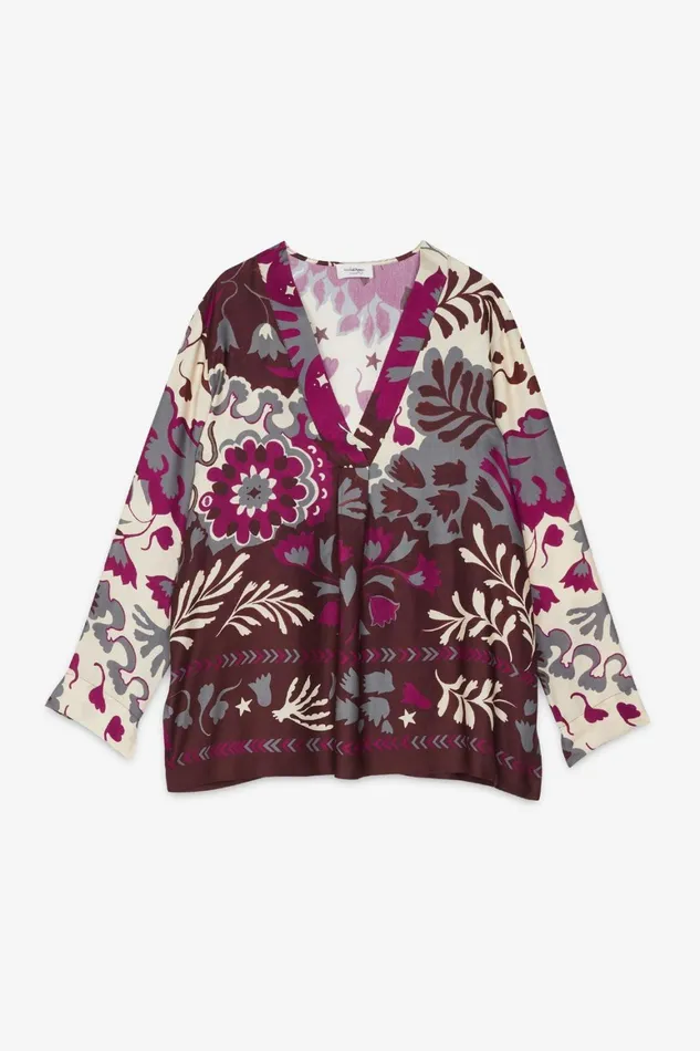 Ottod039Ame Printed Viscose Jumper Women Shirts and Tops