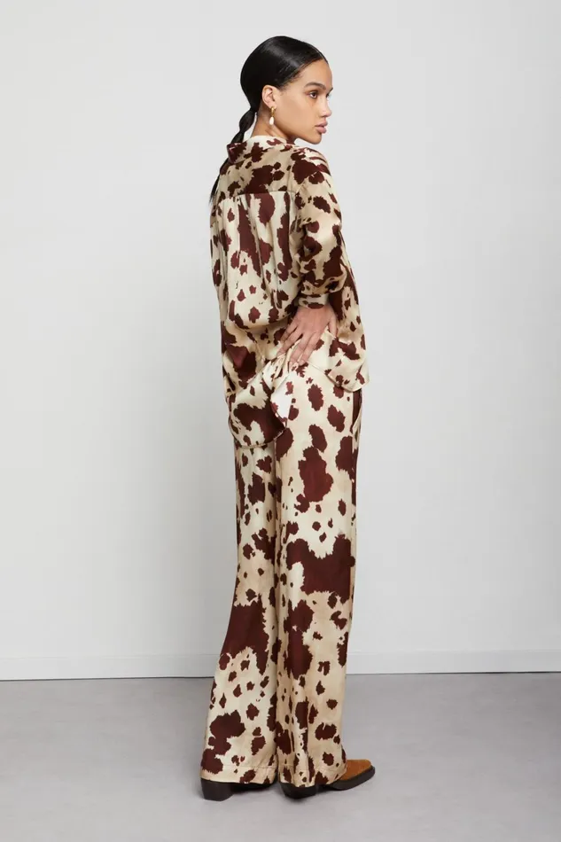 Ottod039Ame Printed Viscose Palazzo Trousers Women Trousers