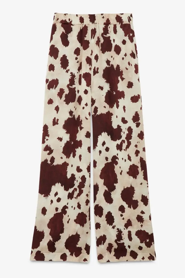 Ottod039Ame Printed Viscose Palazzo Trousers Women Trousers
