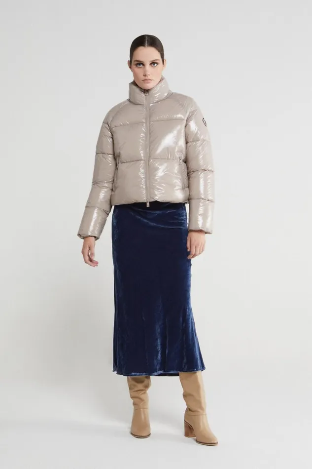 Ottod039Ame Puffer Jacket Shiny Effect Women Down Jackets Ottod039Ame Puffer Jacket Shiny Effect Women Down Jackets
