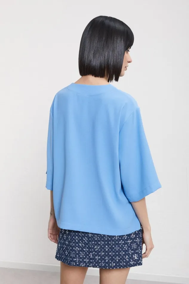 Ottod039Ame Solid Blouse Women Shirts and Blouses