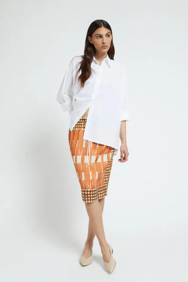 Ottod039Ame Viscose Midi Skirt Women Skirts