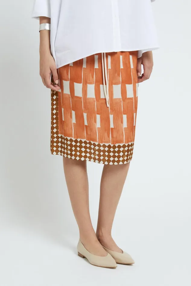 Ottod039Ame Viscose Midi Skirt Women Skirts