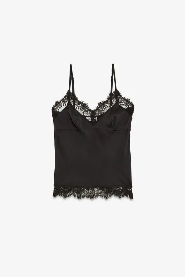 Ottod039Ame Viscose Top With Lace Women TShirts and Tops