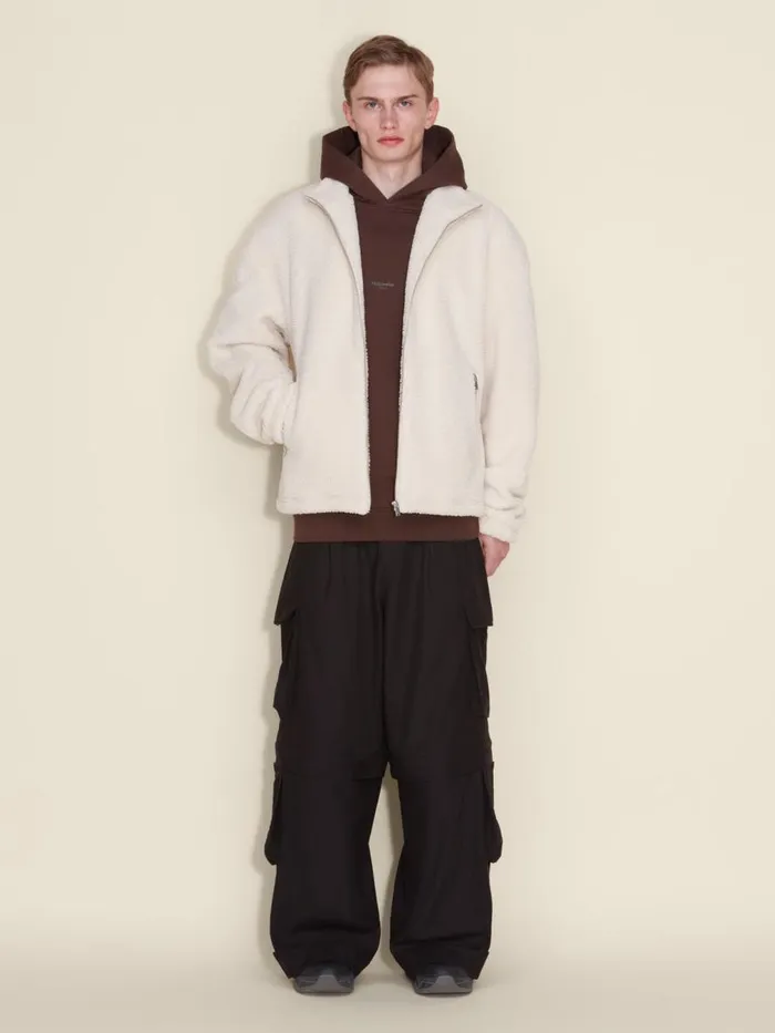 Outerwear Men Holzweiler Arcadia Fleece Jacket Ecru