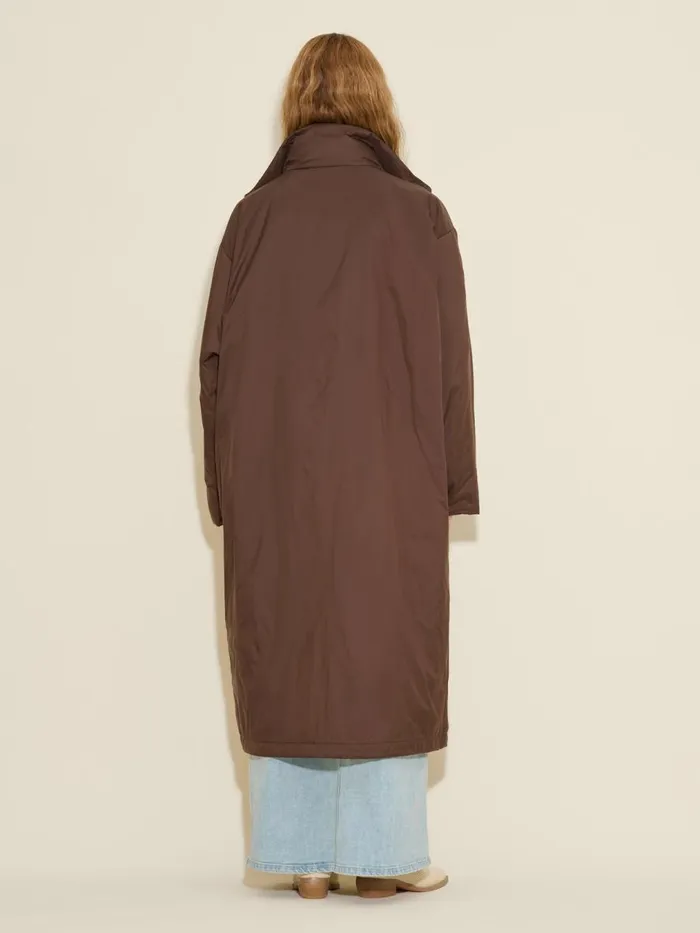 Outerwear Women Holzweiler Steilia Light Fill Long Jacket Brown