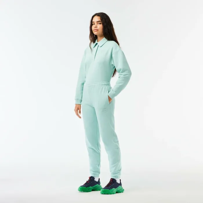 Pants and Leggings Women Lacoste Women039s Embroidered Sweatpants Mint Lgf